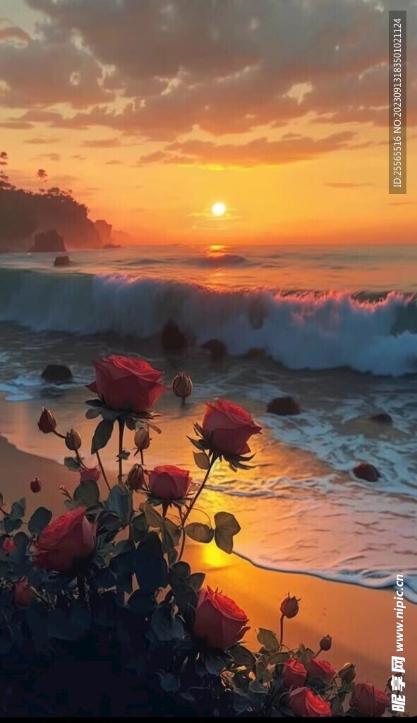 海边玫瑰 风景封面