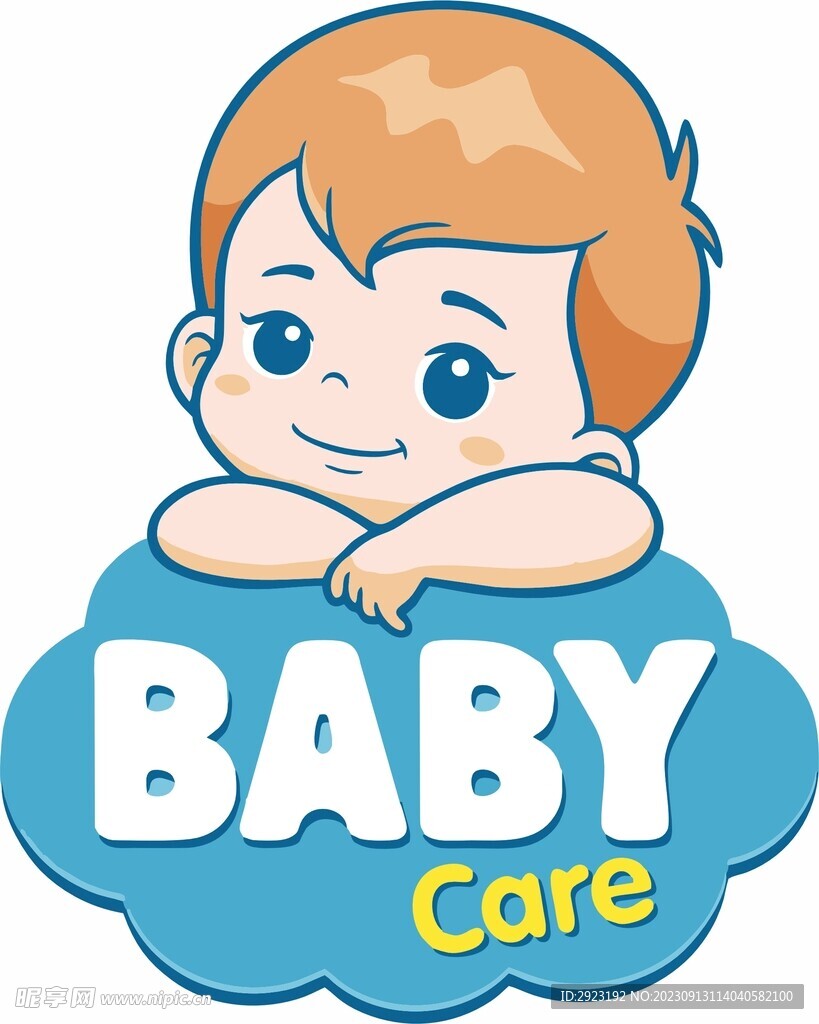 卡通婴儿logo