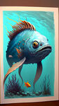 手绘海洋生物