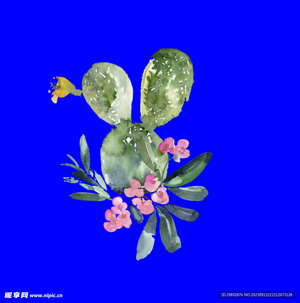 植物水彩画