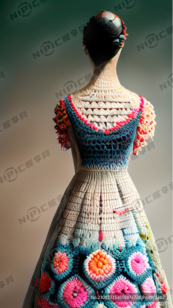 钩针 服装设计 连衣裙