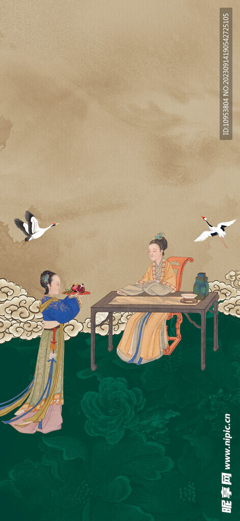 中式素材海报