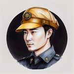 一个图标，中国石油标志的安全帽。