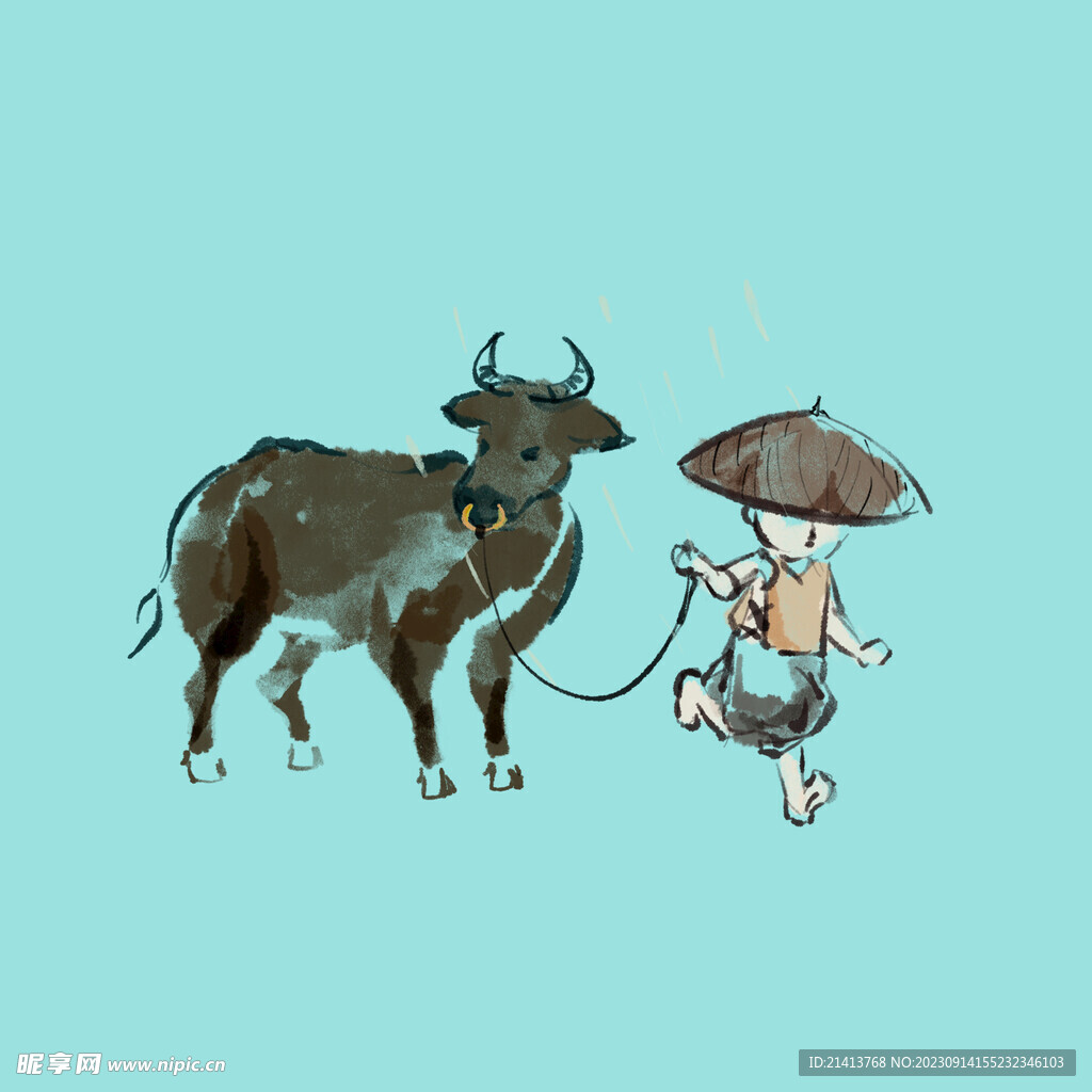 牧童清明素材 