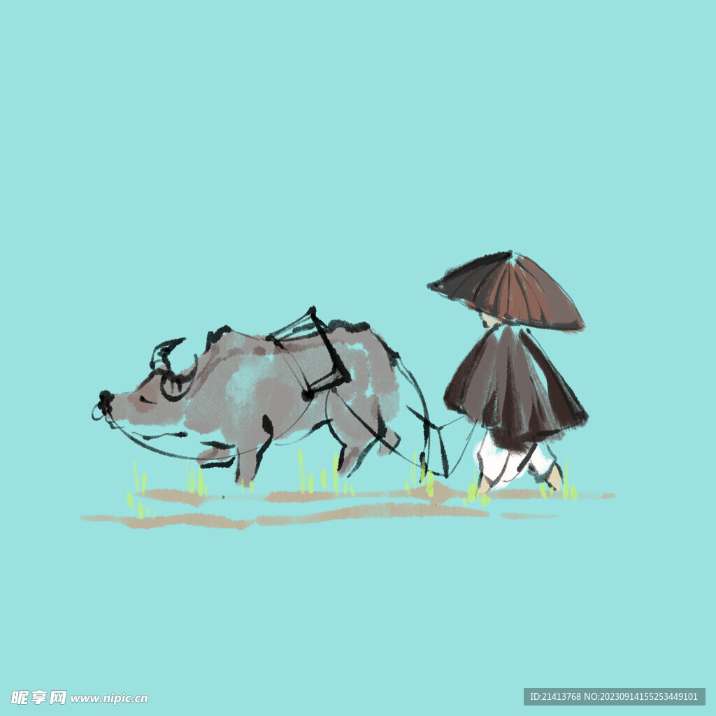 牧童清明素材 