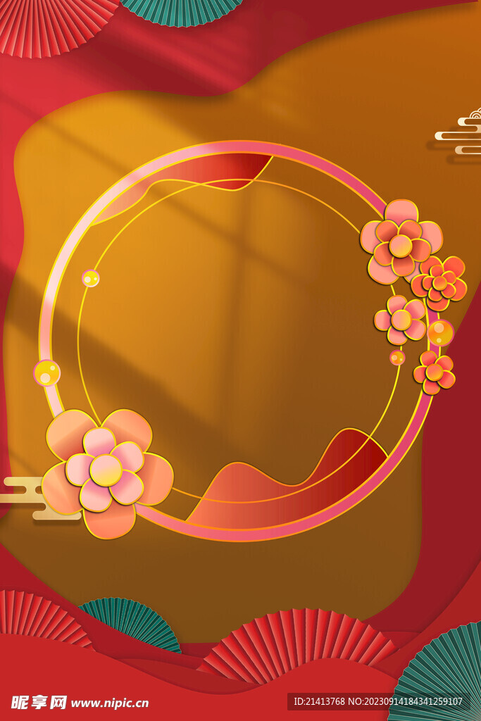 传统花纹底纹 