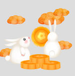 中秋玉兔月饼