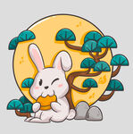 中秋玉兔月饼