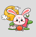 中秋玉兔月饼