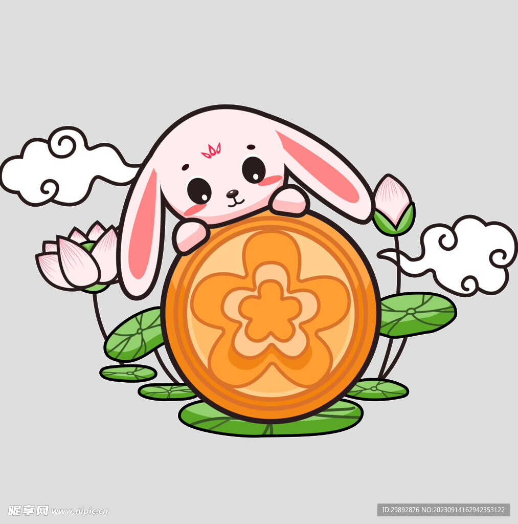 中秋玉兔月饼