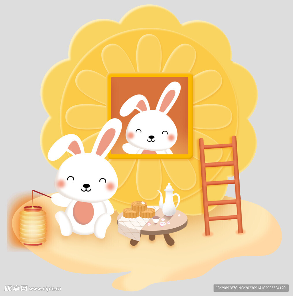 中秋玉兔月饼