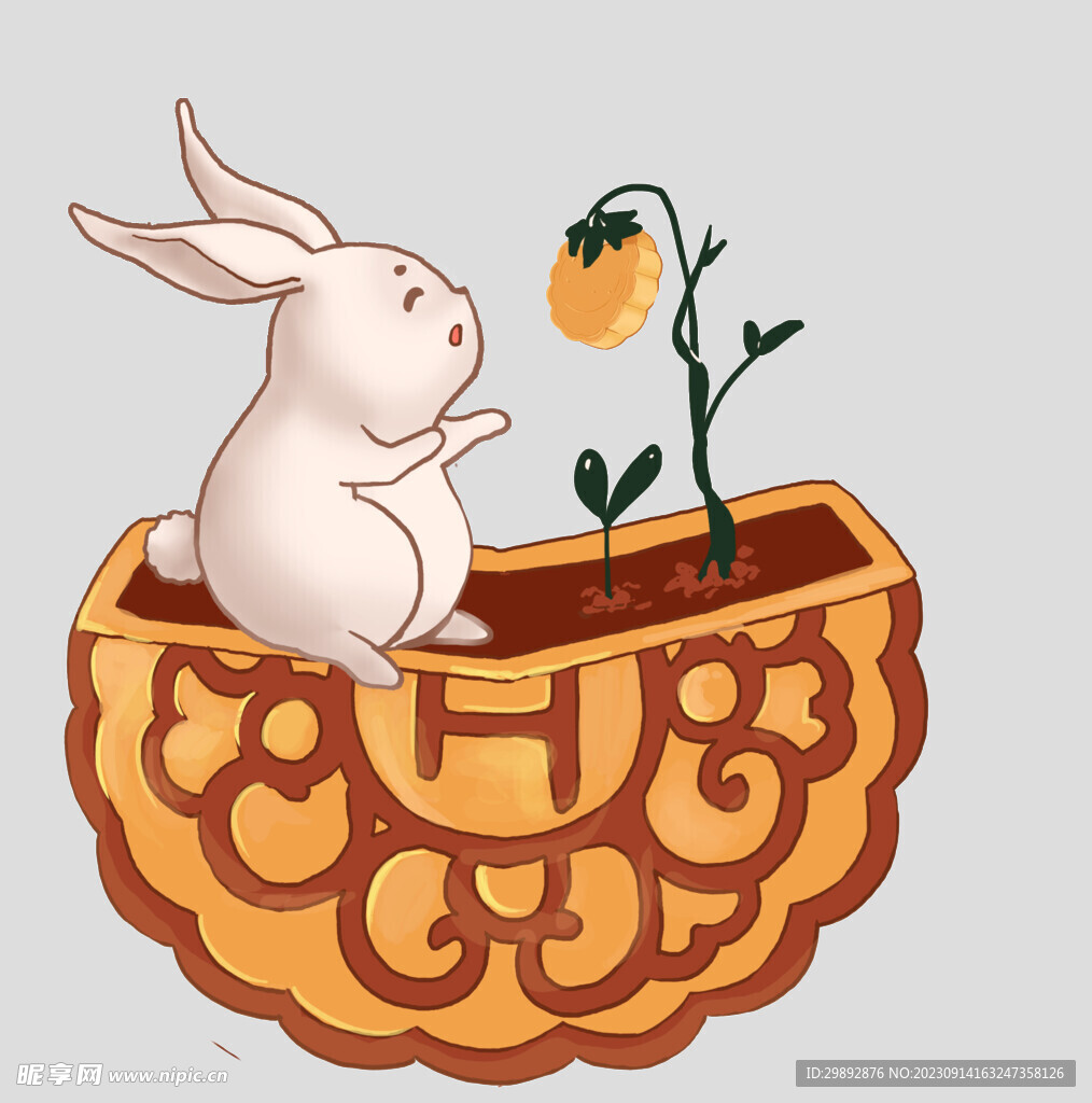 中秋玉兔月饼