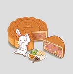 中秋玉兔月饼