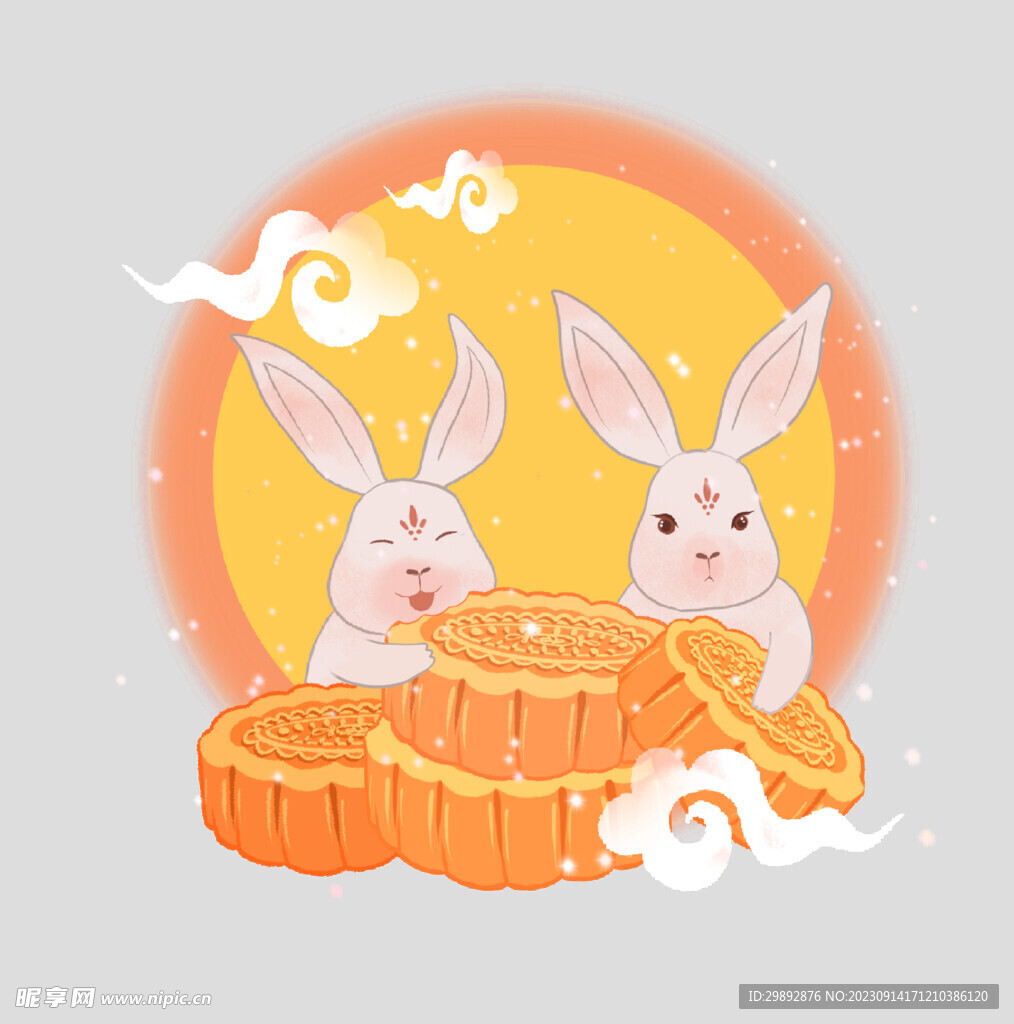 中秋玉兔月饼