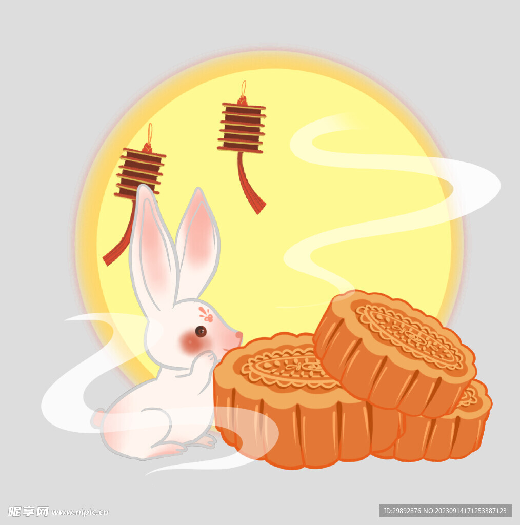 中秋玉兔月饼