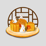 中秋玉兔月饼