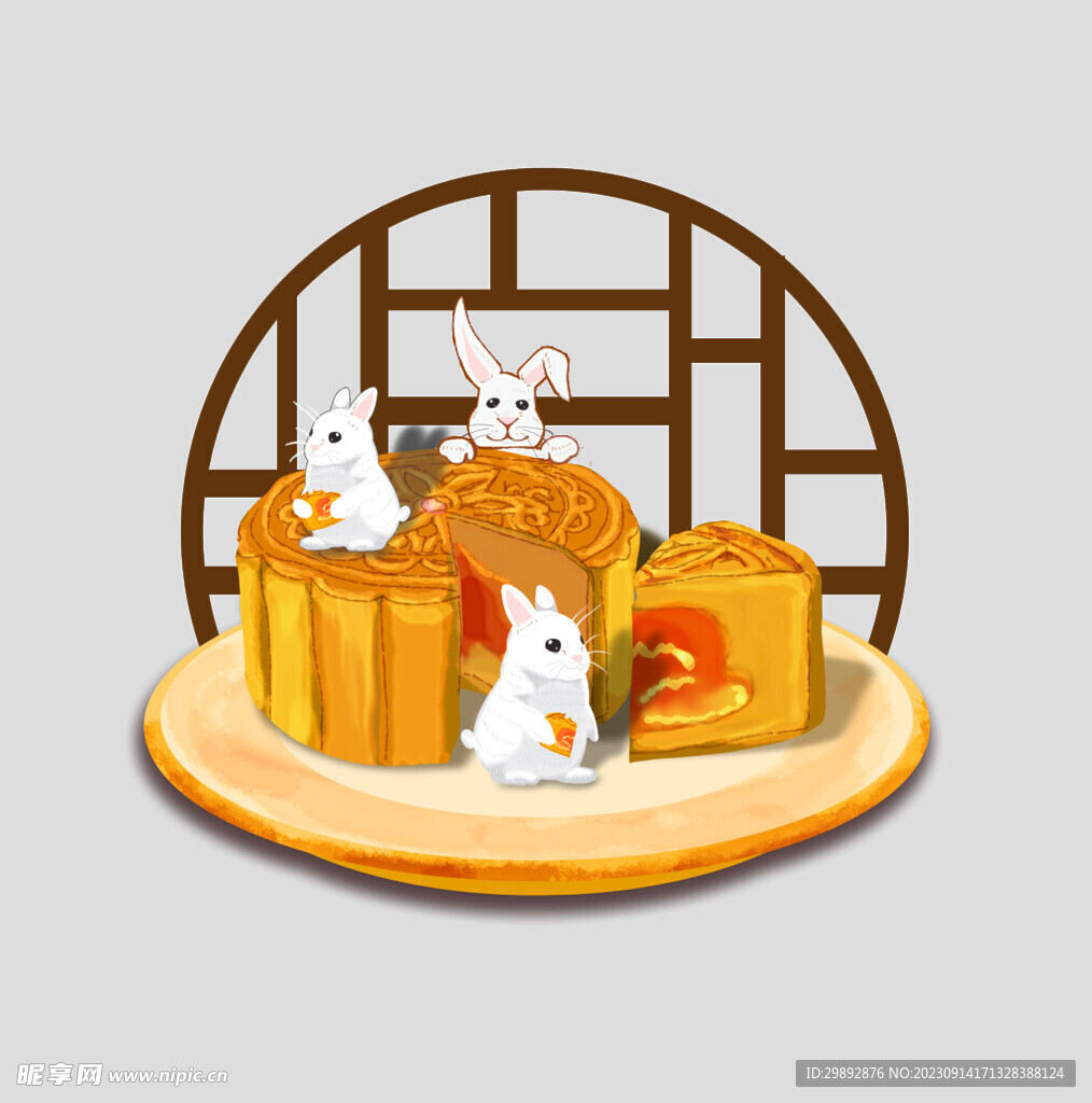 中秋玉兔月饼