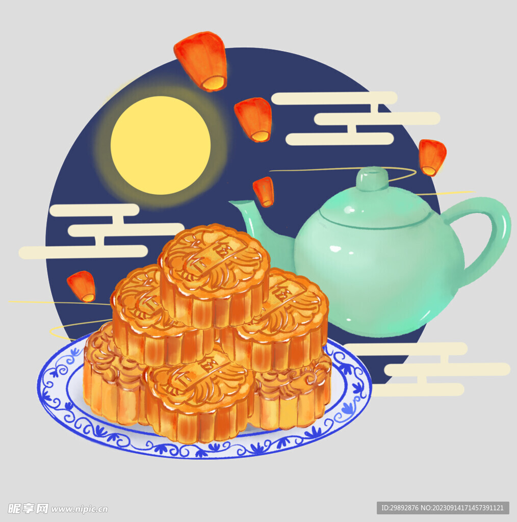 中秋玉兔月饼