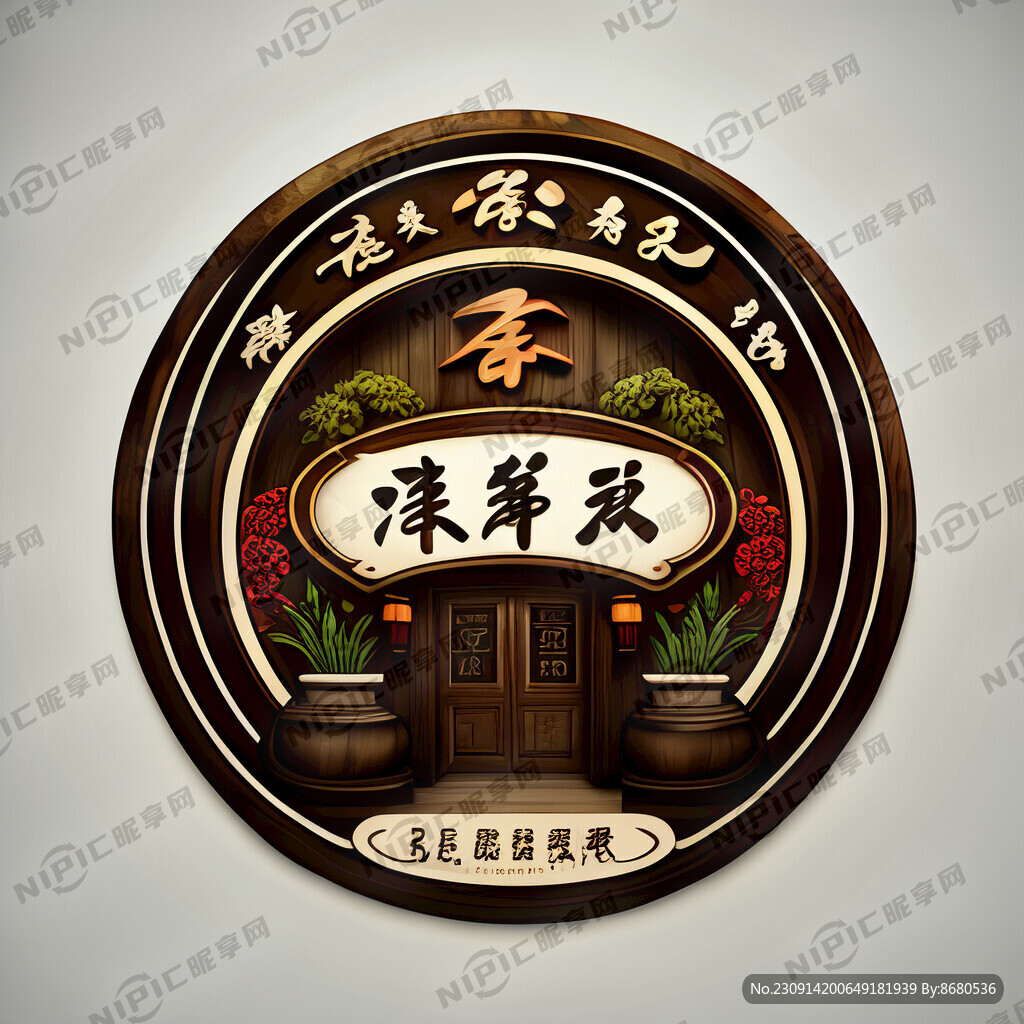 沉香小院餐厅标志