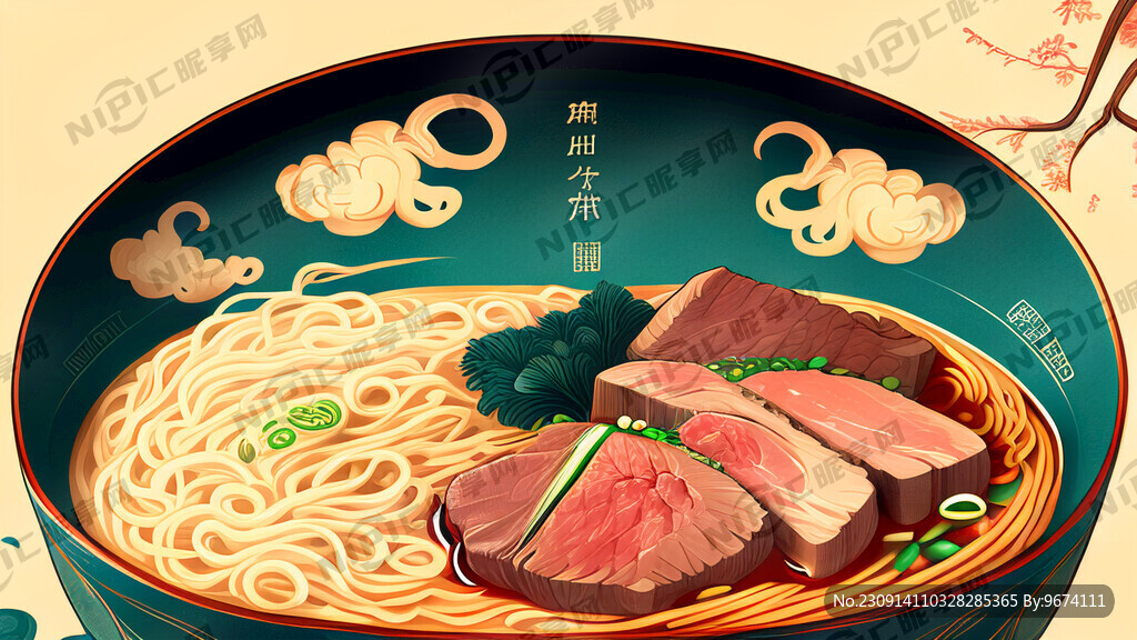 潮汕 牛肉捞面 国潮