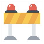 路障警示牌