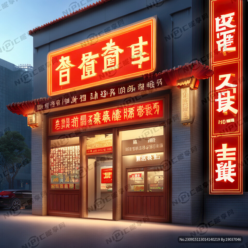 喜庆门头楼盘广告