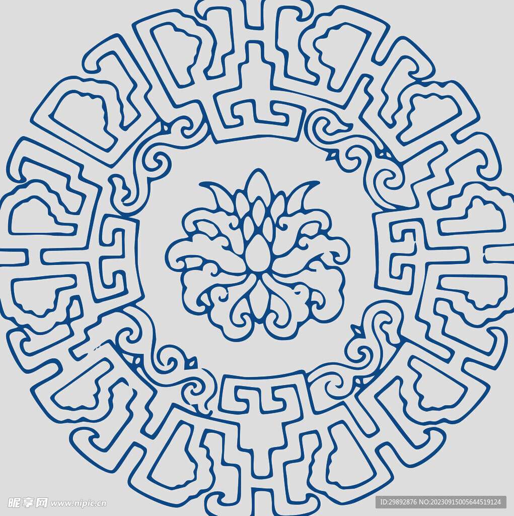 青花瓷花纹