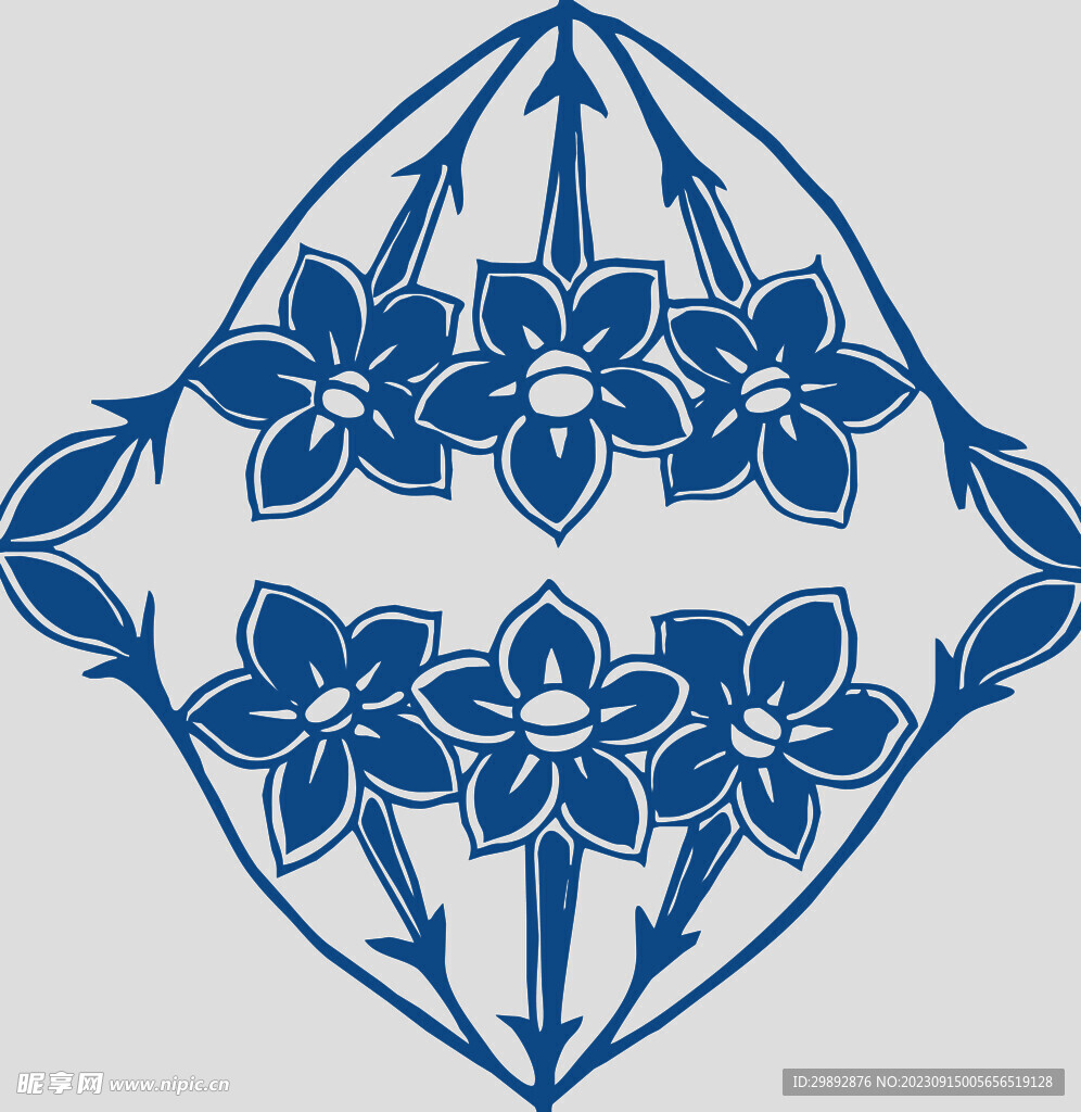 青花瓷花纹