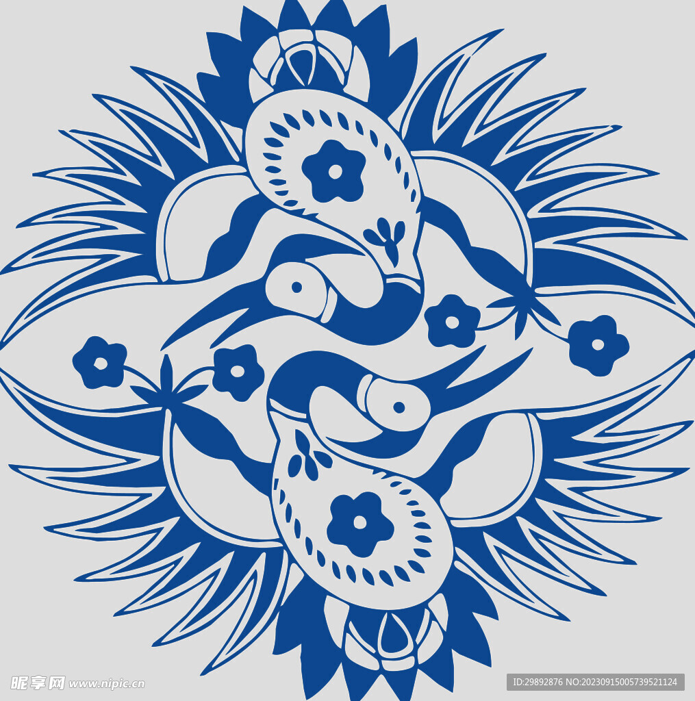 青花瓷花纹