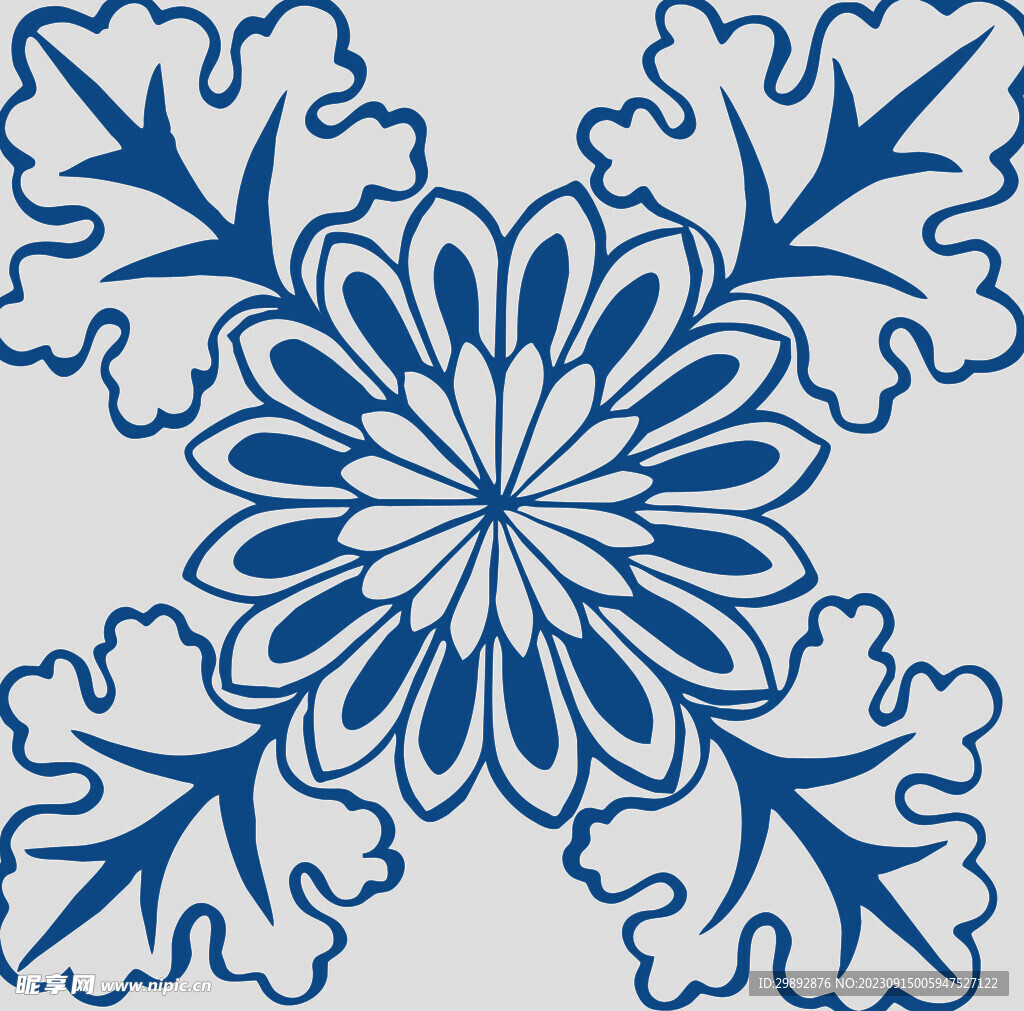 青花瓷花纹