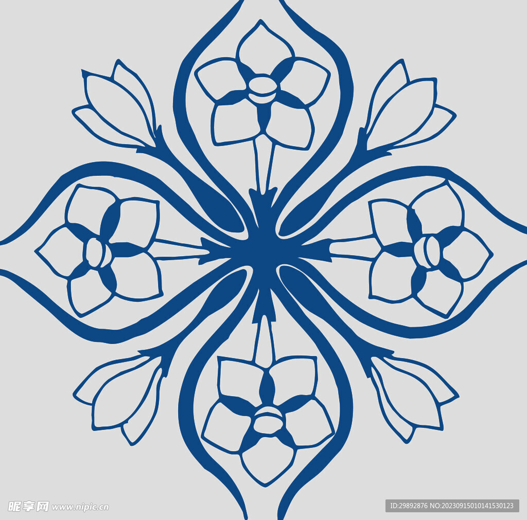 青花瓷花纹