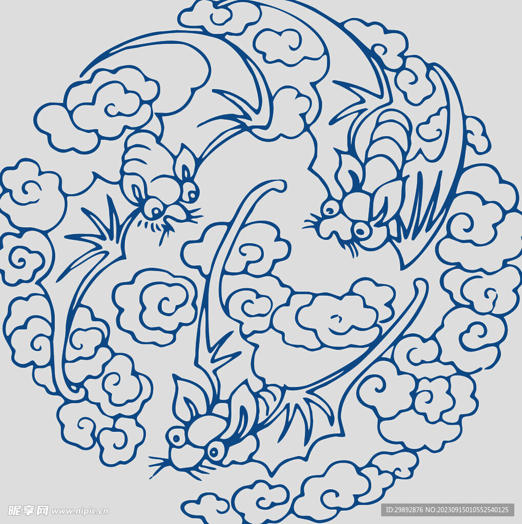 青花瓷花纹
