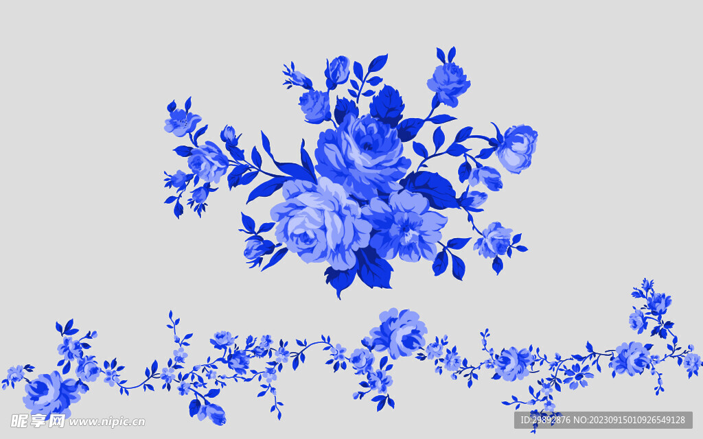青花瓷花纹
