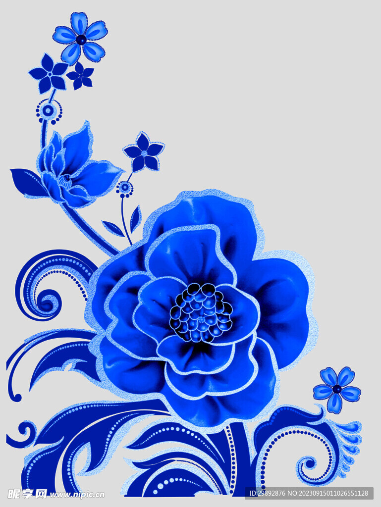 青花瓷花纹