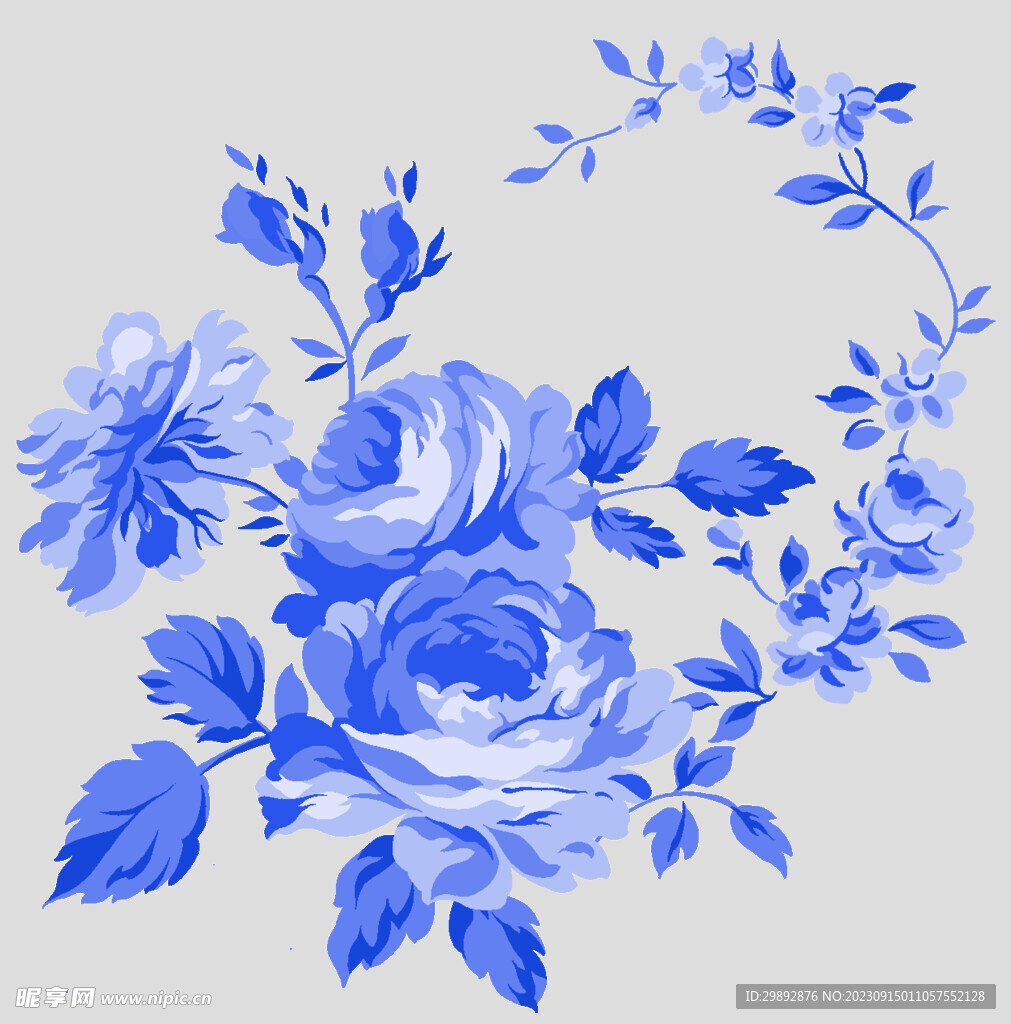 青花瓷花纹