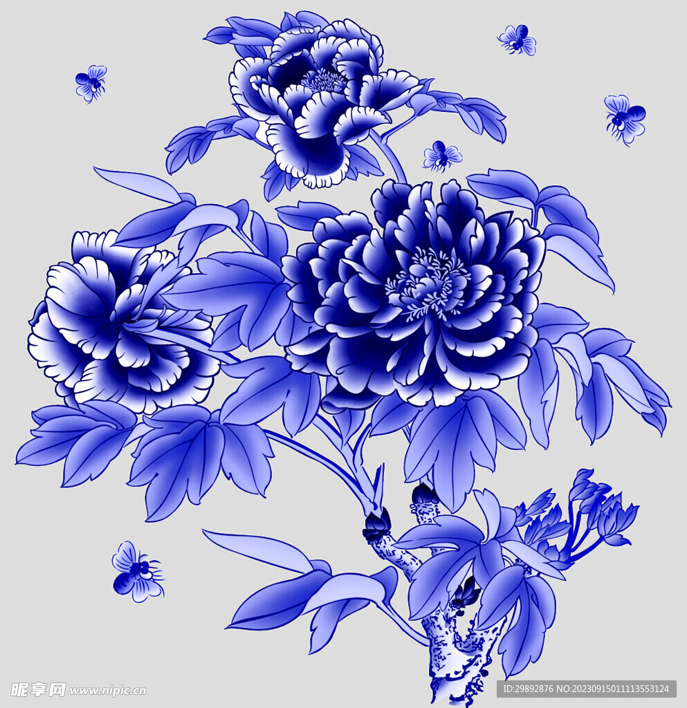 青花瓷花纹