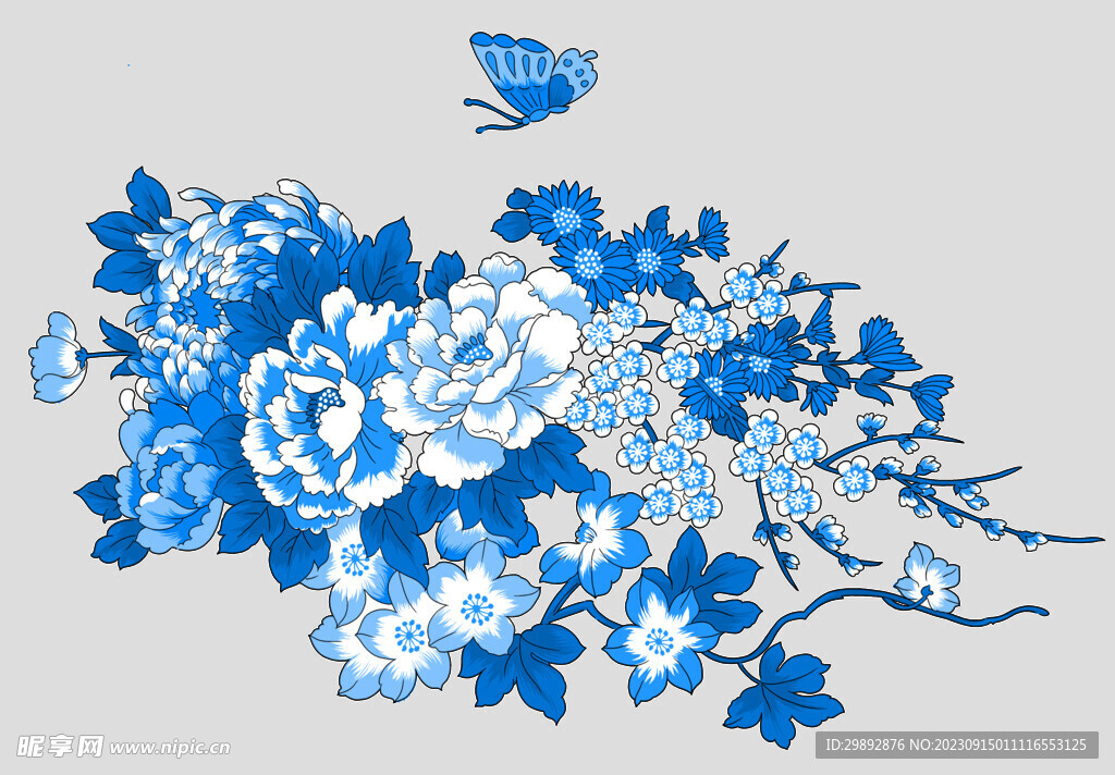 青花瓷花纹