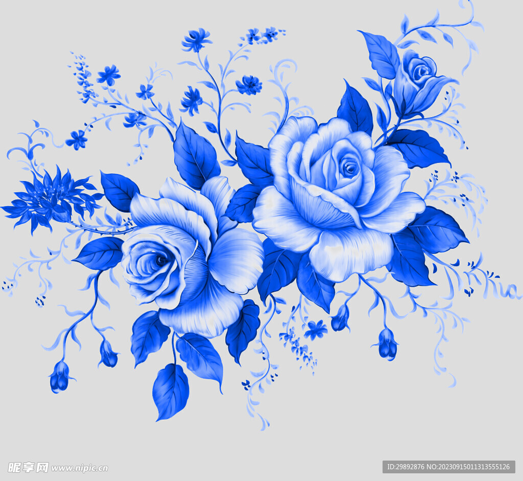 青花瓷花纹