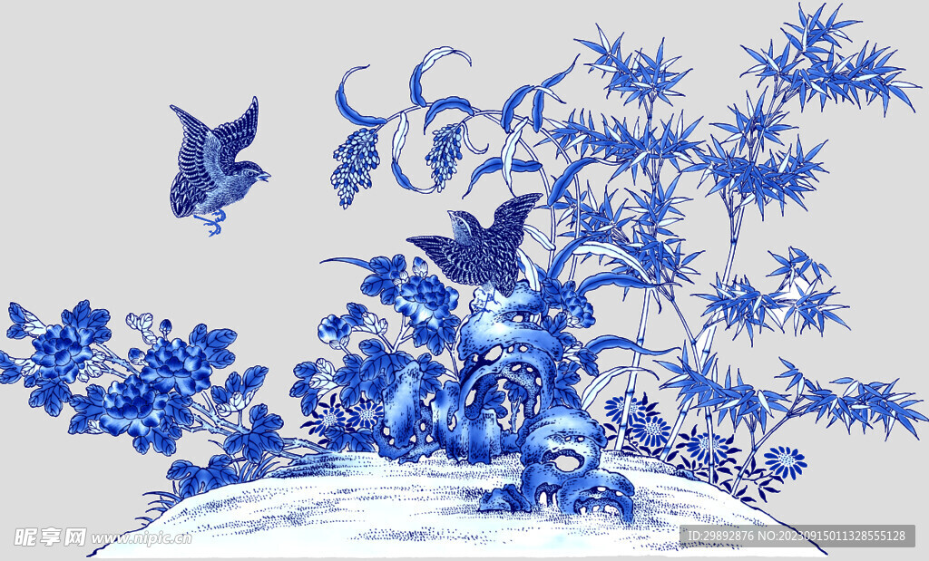青花瓷花纹