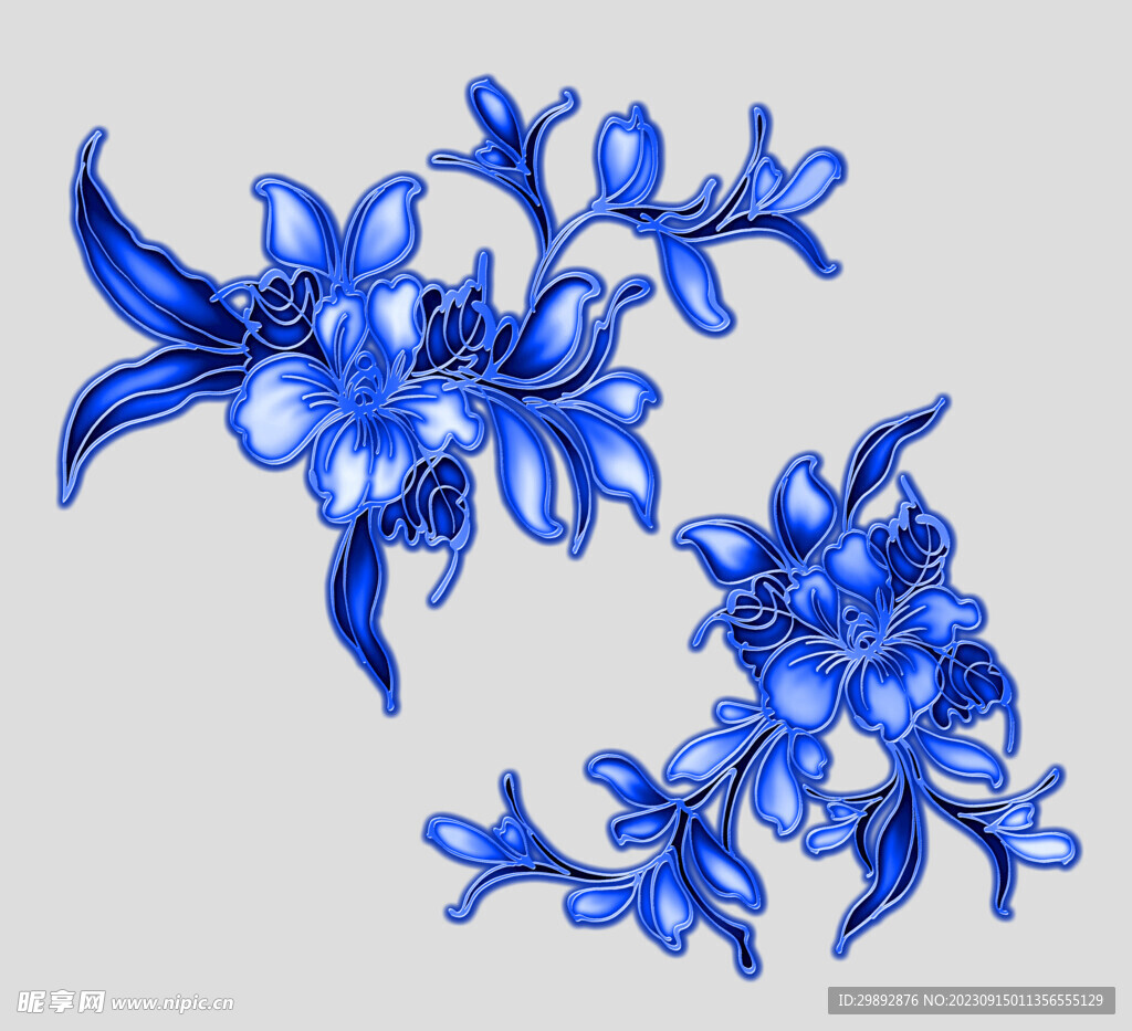 青花瓷花纹