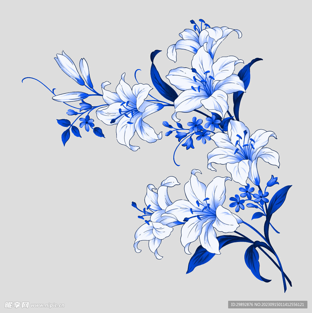 青花瓷花纹