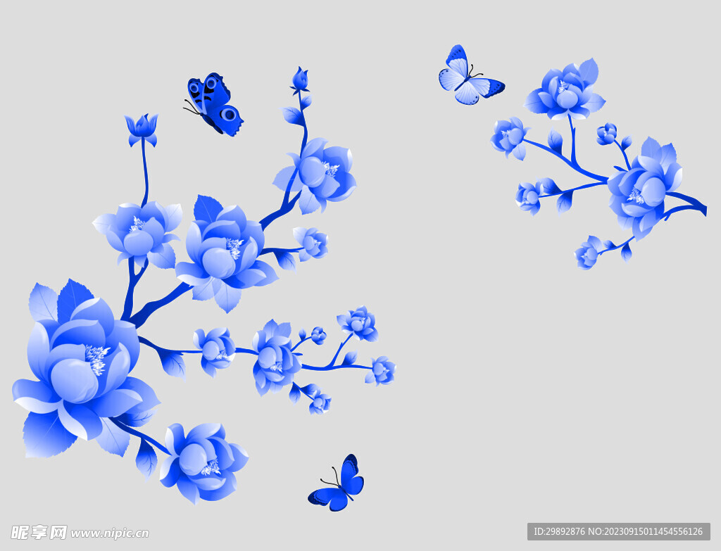 青花瓷花纹