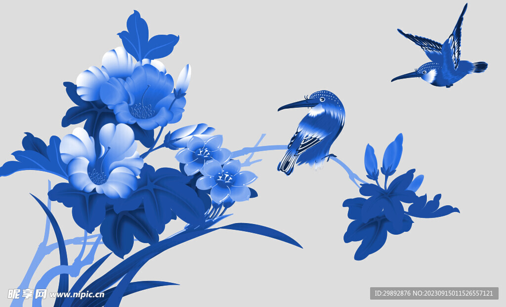 青花瓷花纹