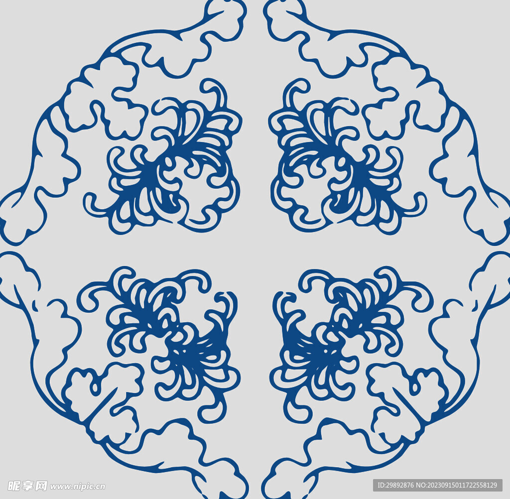 青花瓷花纹