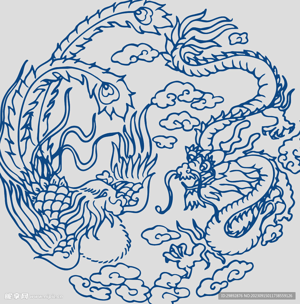 青花瓷花纹