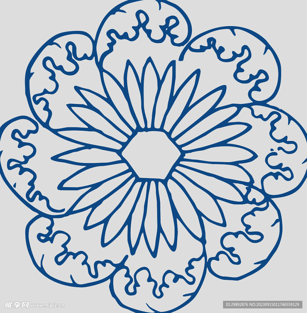 青花瓷花纹