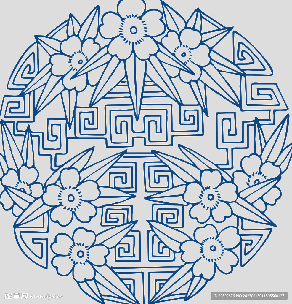 青花瓷花纹