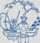 青花瓷花纹