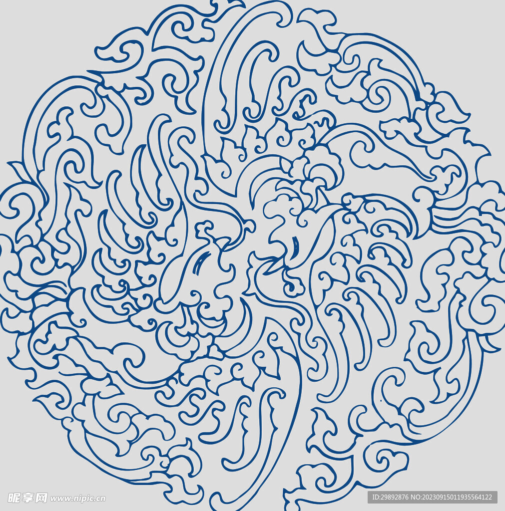青花瓷花纹