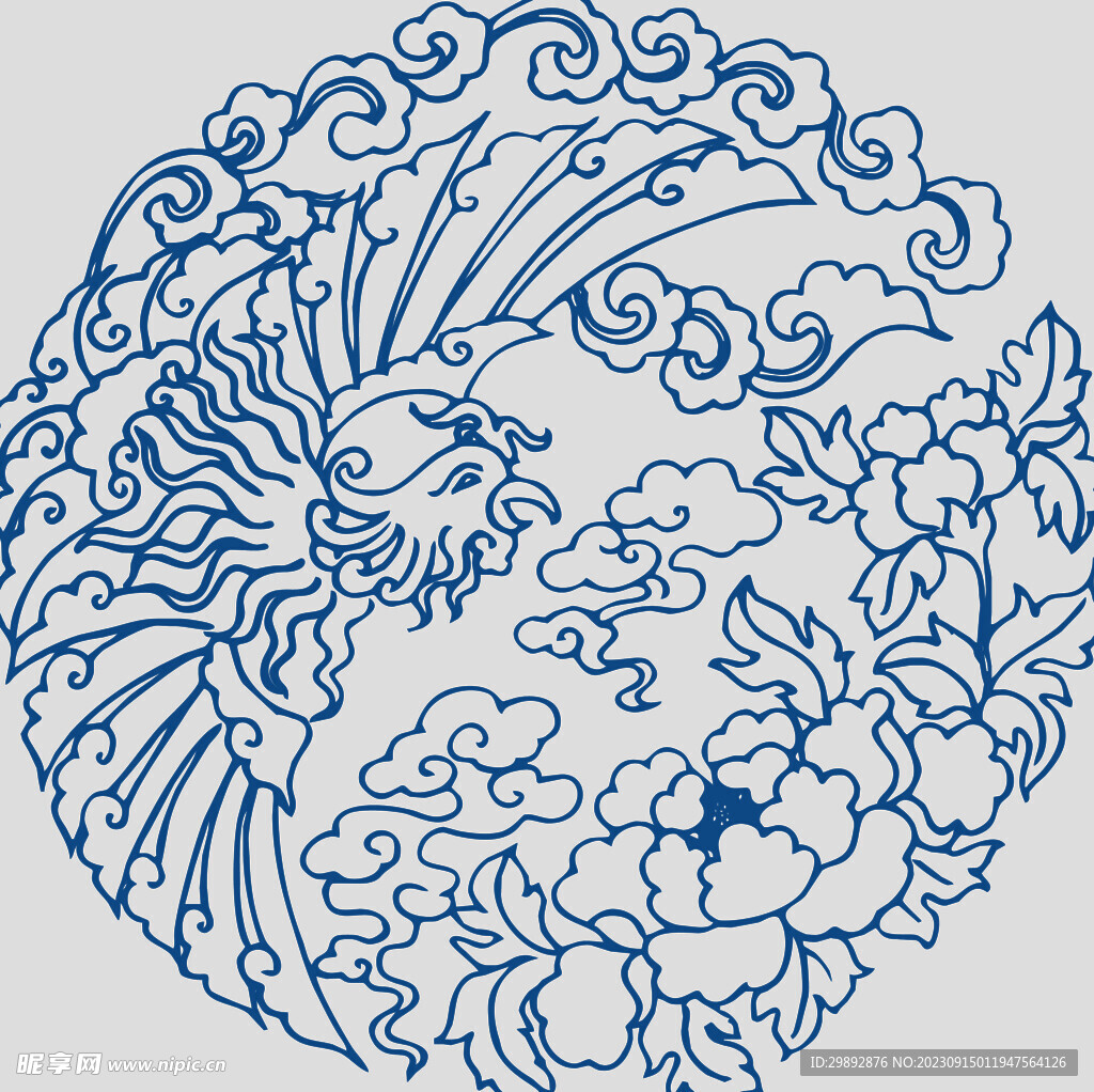 青花瓷花纹